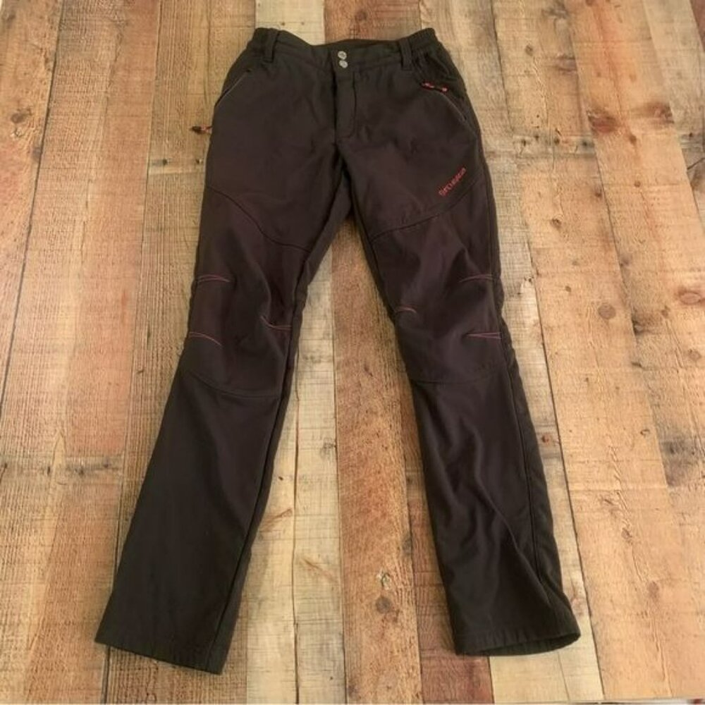Outdoor wear fly Gaga womens fleece lined outdoor athletic pants -S